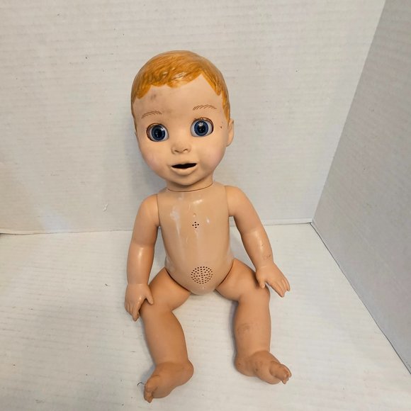 Luva Bella Baby Doll Interactive Big Blue Eyes Sleepy Red Blonde Head Talk - Picture 1 of 10